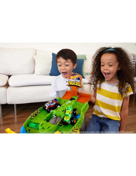 Juego de Pista Wreckin' Hot Wheels con 2 Monster Trucks