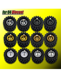 WAVEIST Ruedas Todo Terreno 1/64 para Modelos a Escala 2