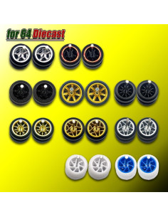 WAVEIST Hot Ruedas 1/64 para Modelos a Escala - 10 Juegos 2