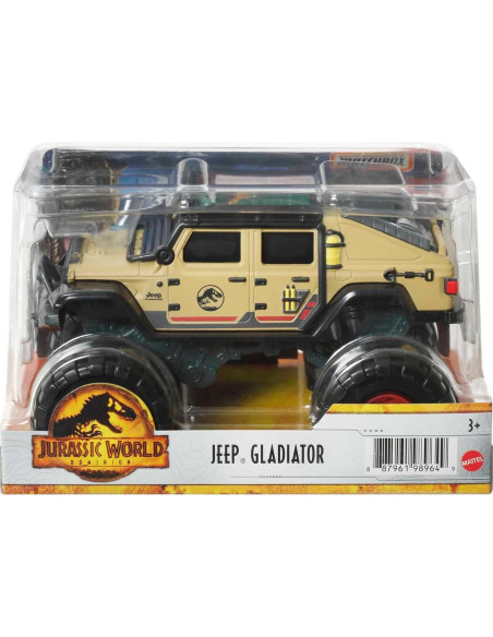 Camión Matchbox Jurassic World Jeep Gladiator 1:24 Ruedas Grandes Camión Matchbox Jurassic World Jeep Gladiator 1:24 Ruedas Grandes