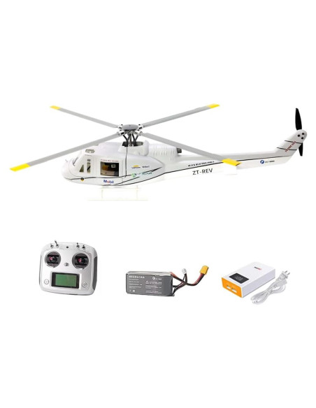 Helicóptero RC Escalado FLYWING UH-1 V4 750mm Gris