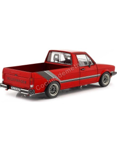 Miniatura Coche Solido 1:18 VW Caddy MK1 Rojo Coleccionable 2