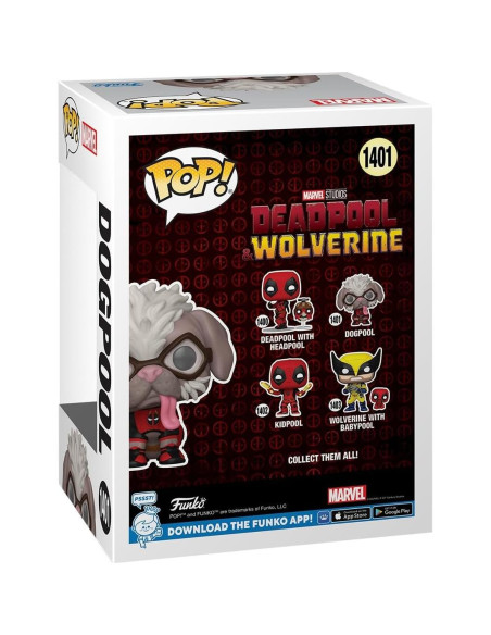 Funko Pop! Marvel Deadpool Dogpool Figura Vinilo 9 cm