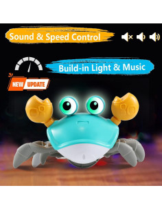 Juguete Cangrejo Gateador Control Futuro Verde 20x12cm 2