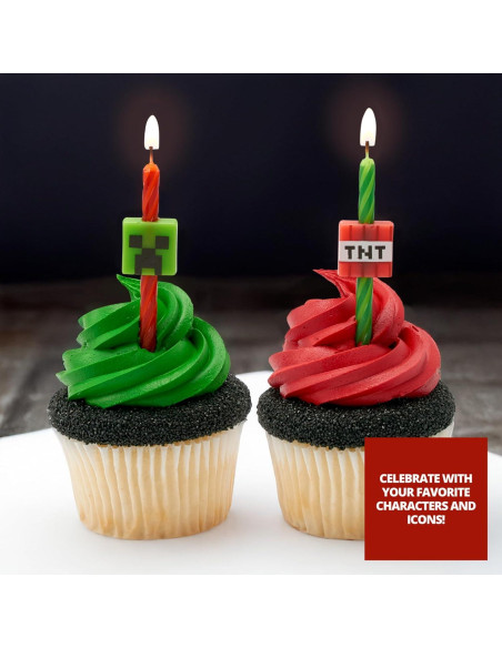 Velas de Cumpleaños DecoPac Minecraft - 6 Velas Multicolor