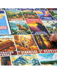 Rompecabezas Think2Master 1000 Piezas Parques Nacionales 68 cm 2