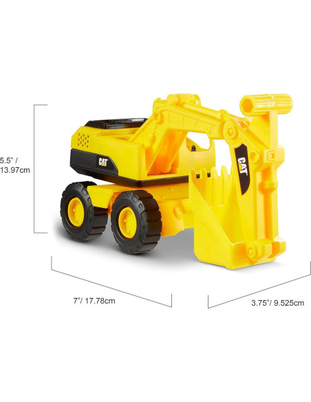 Set de 3 Vehículos de Construcción CAT 17.78 cm Manual
