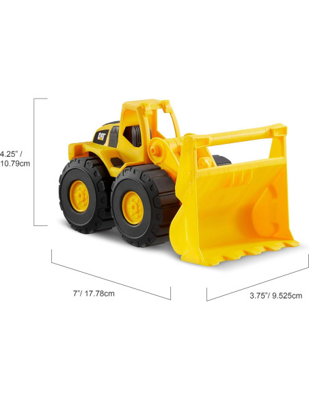 Set de 3 Vehículos de Construcción CAT 17.78 cm Manual