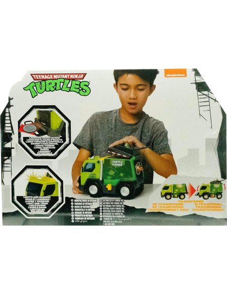 Camión de Basura TMNT Thrash N' Battle con Luces y Sonidos