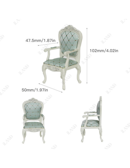 Conjunto de Muebles para Casa de Muñecas iLAND 8 Piezas