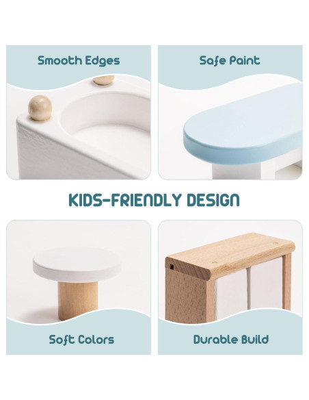 Juego de Muebles de Casa de Muñecas ROBOTIME 23 Piezas