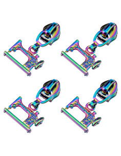 4 Cremalleras Arcoíris HEVSTIL para Equipajes y Mochilas