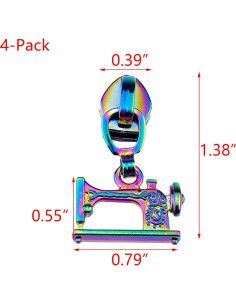4 Cremalleras Arcoíris HEVSTIL para Equipajes y Mochilas 2