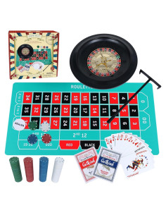 Juego de Ruleta Gothink con Poker Texas Hold'em 25,4 cm