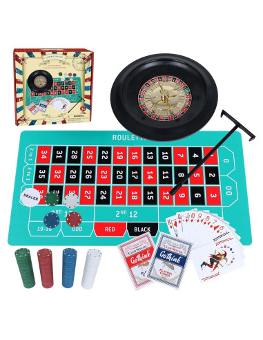Juego de Ruleta Gothink con Poker Texas Hold'em 25,4 cm