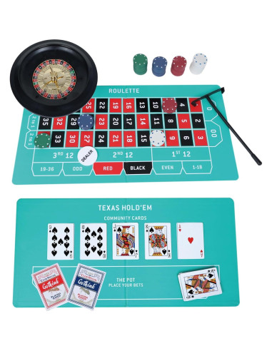 Juego de Ruleta Gothink con Poker Texas Hold'em 25,4 cm