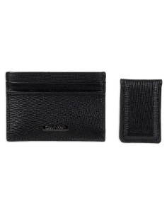 Cartera Bifold Minimalista Calvin Klein para Hombre - Negro