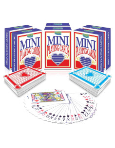 Barajas de Juego Miniatura Gamie - Paquete de 6 Cartas 6,35 cm