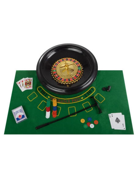 Juego de Ruleta y Blackjack Trademark Poker 40,64 cm