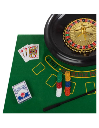 Juego de Ruleta y Blackjack Trademark Poker 40,64 cm