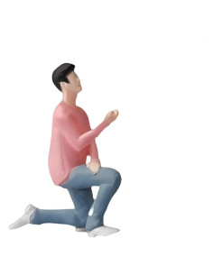 Figuras de Resina Pintadas a Mano Scenpoch 1:64 Miniaturas