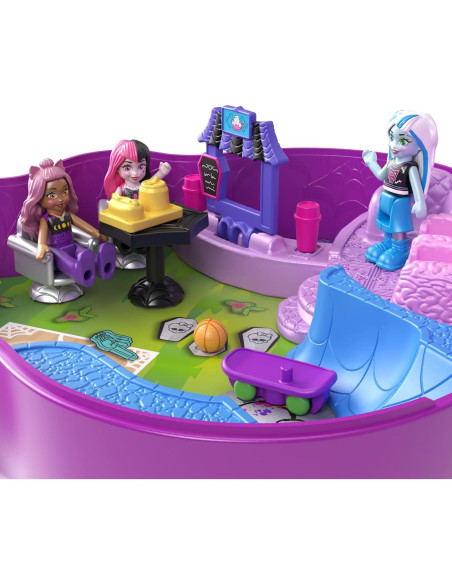 Juego Polly Pocket Monster High con 3 muñecas y 10 accesorios