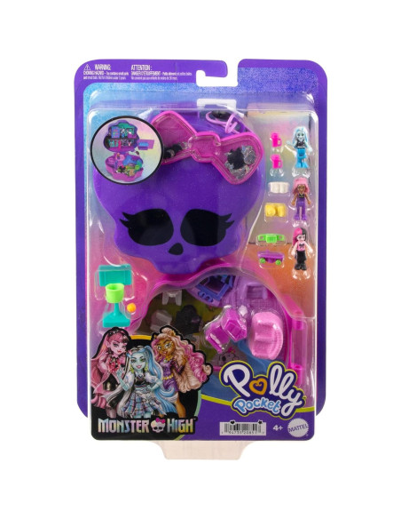 Juego Polly Pocket Monster High con 3 muñecas y 10 accesorios