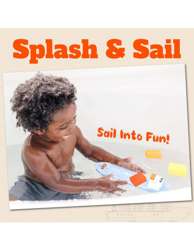 Juguete de Baño SplashEZ Barco Flotante 33 cm Seguro