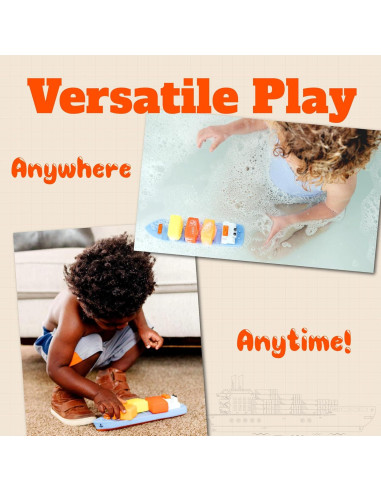 Juguete de Baño SplashEZ Barco Flotante 33 cm Seguro