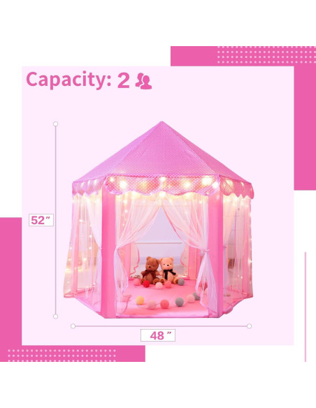 Carpa de Juego Princesa Rosa Sumbababy 121,9x132,1cm