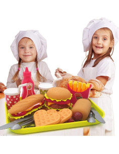 Set de Comida Rápida de Juguete ELitao - 18 Piezas 2