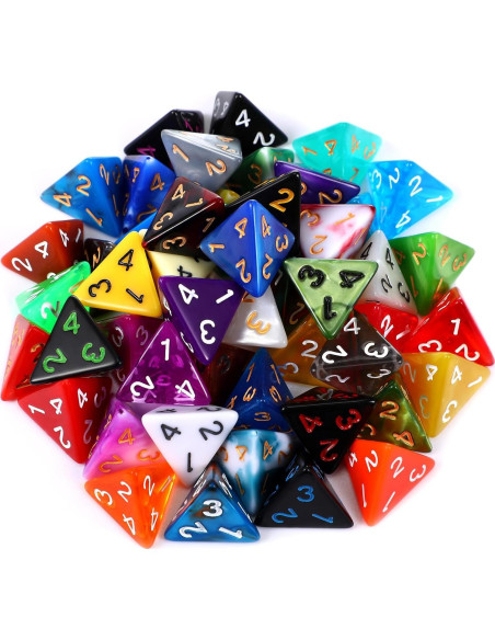 Juego de 50 Dados Poliedricos Skylety con Bolsa Negra Juego de 50 Dados Poliedricos Skylety con Bolsa Negra