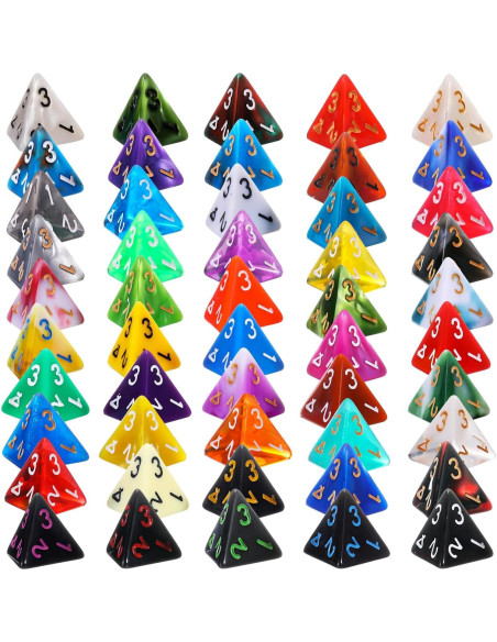 Juego de 50 Dados Poliedricos Skylety con Bolsa Negra Juego de 50 Dados Poliedricos Skylety con Bolsa Negra