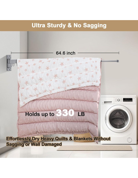 Perchero Plegable para Secar Ropa Bakala 60 cm Plata