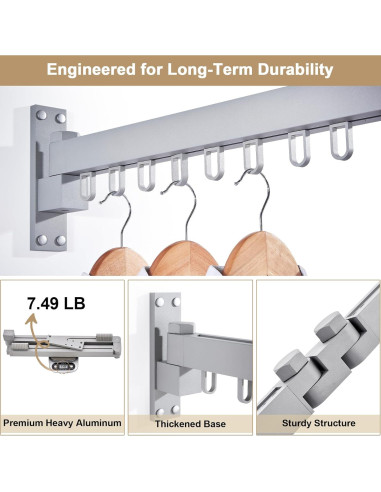 Perchero Plegable para Secar Ropa Bakala 60 cm Plata