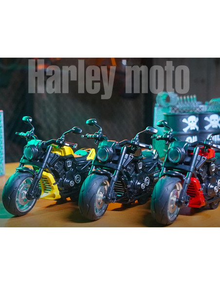 Motocicleta de Retroceso MINGYING66 con Música y Luces