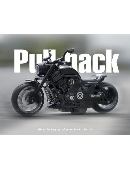 Motocicleta de Retroceso MINGYING66 con Música y Luces