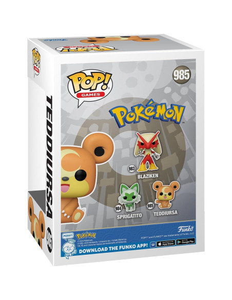 Funko Pop! Teddiursa Pokémon 8.5 cm Vinilo Colección