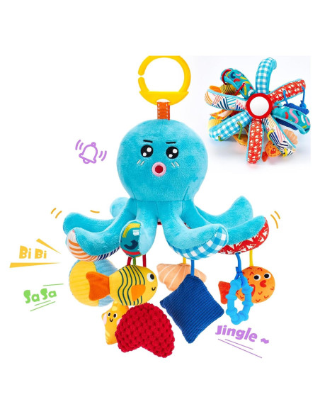 Juguete Sensorial para Bebés Hahaland Octopus 0-6 Meses