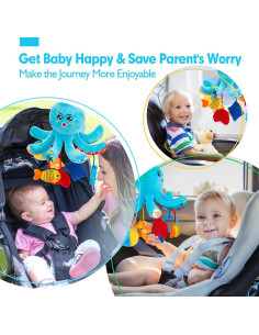 Juguete Sensorial para Bebés Hahaland Octopus 0-6 Meses 2