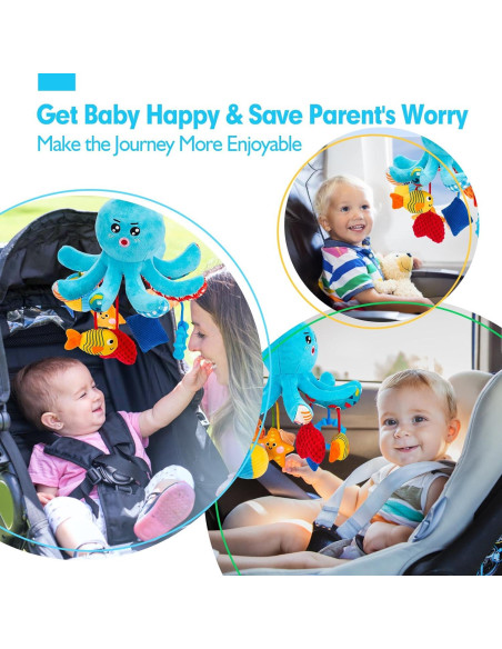 Juguete Sensorial para Bebés Hahaland Octopus 0-6 Meses