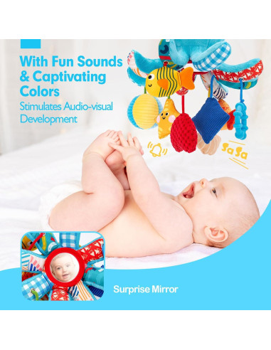 Juguete Sensorial para Bebés Hahaland Octopus 0-6 Meses