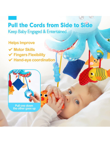 Juguete Sensorial para Bebés Hahaland Octopus 0-6 Meses