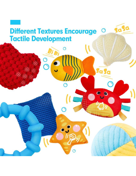 Juguete Sensorial para Bebés Hahaland Octopus 0-6 Meses