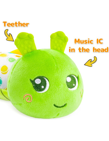 Oruga Musical para Bebés Sumobaby 55.88x9.91 cm Verde