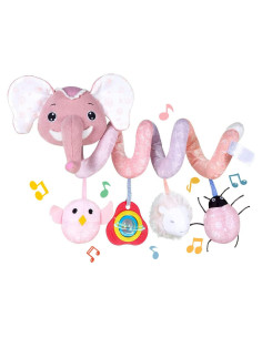Juguetes para Silla de Auto Koty Elefante Rosa 0-12 Meses