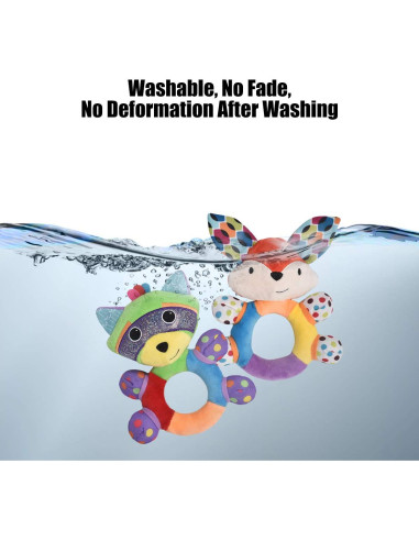 Sonajero de Peluche HAHA Baby Mapache para Bebés 0-12 Meses