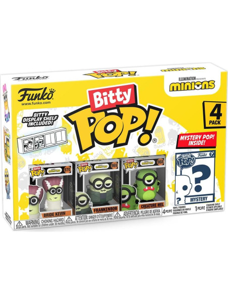 Funko Bitty POP! Minions 4 Figuras + Sorpresa 2.3 cm