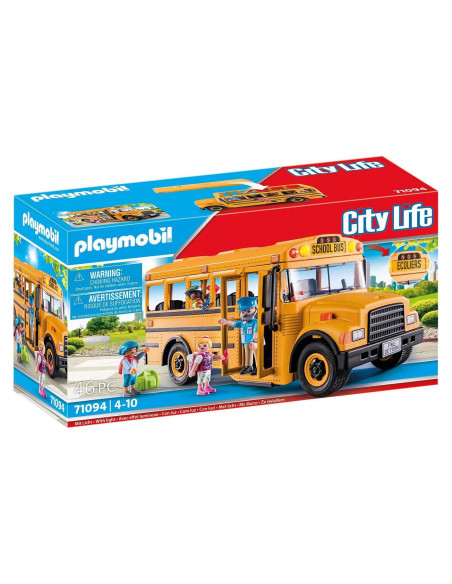 Autobús Escolar Playmobil 2022 con luces y figuras