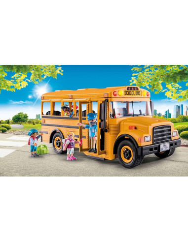 Autobús Escolar Playmobil 2022 con luces y figuras